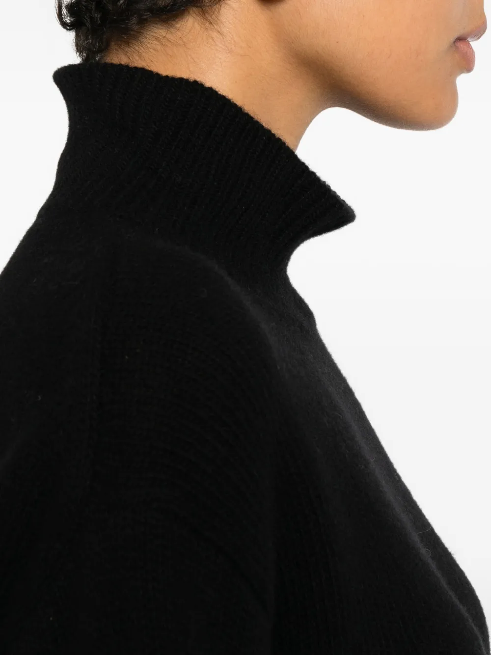 ERMANNO FIRENZE Gebreide coltrui Zwart