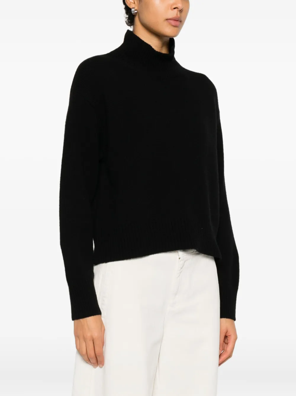 ERMANNO FIRENZE Gebreide coltrui Zwart