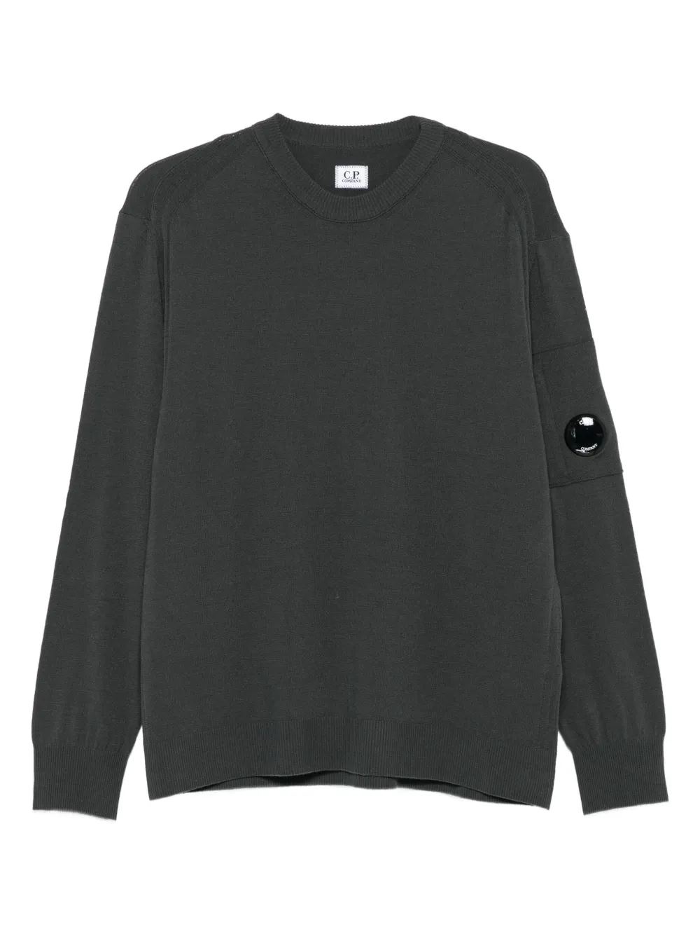 C.P. Company lens-detail crew-neck sweater | Grey | Image 1
