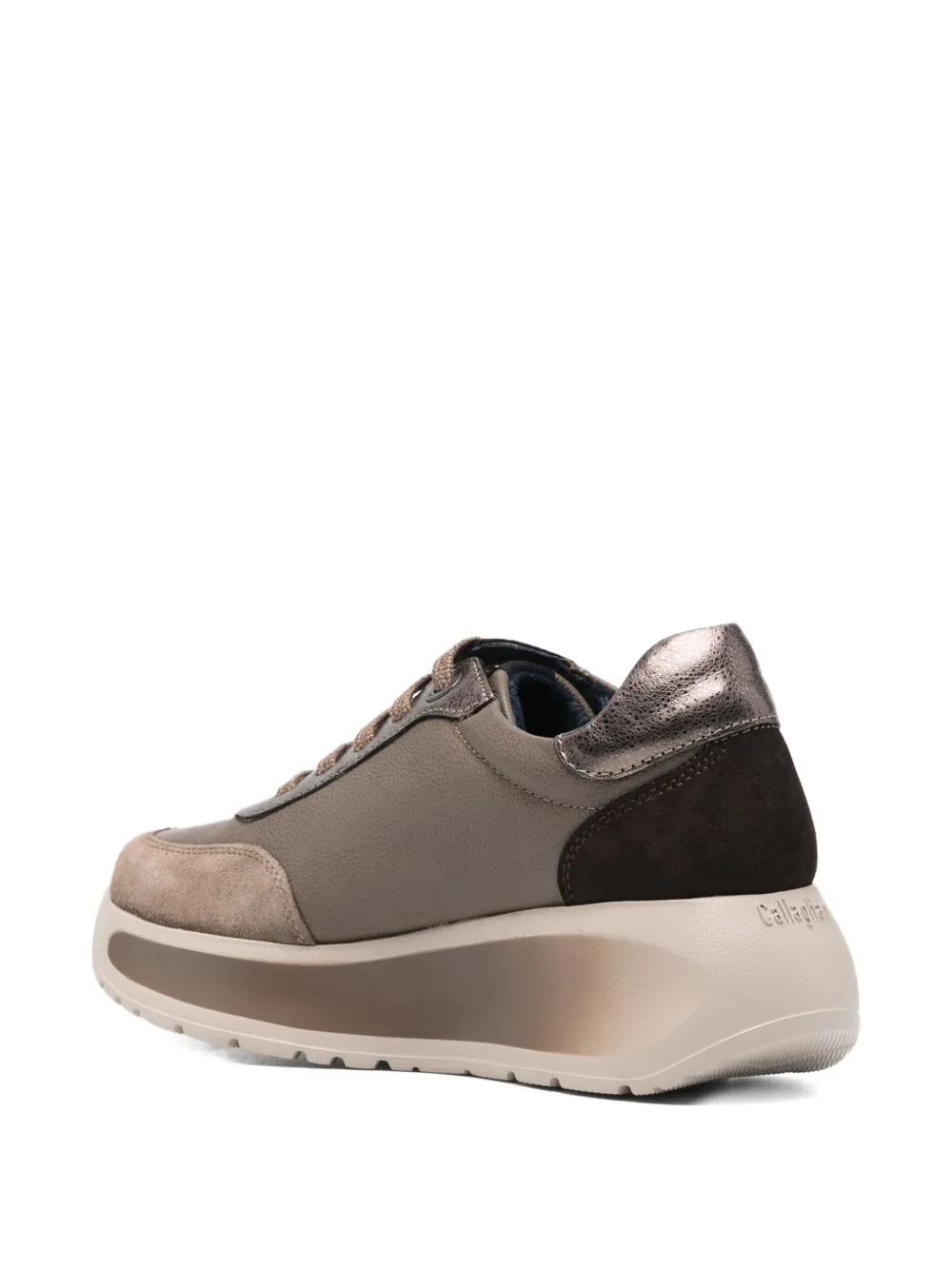 Callaghan Panelled Sneakers In Brown