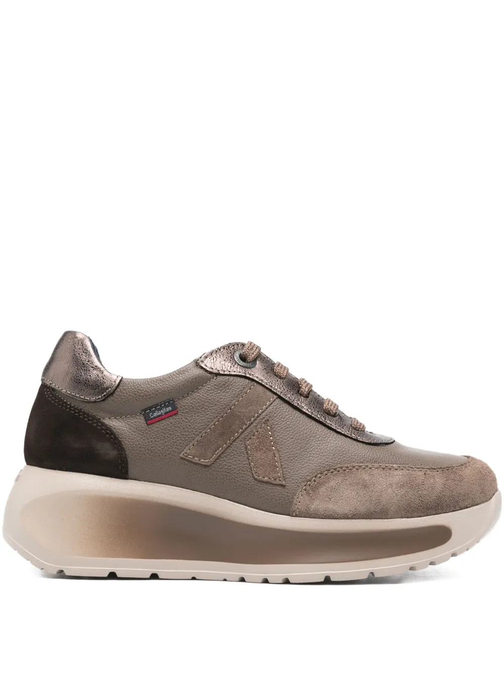 Callaghan Panelled Sneakers In Brown