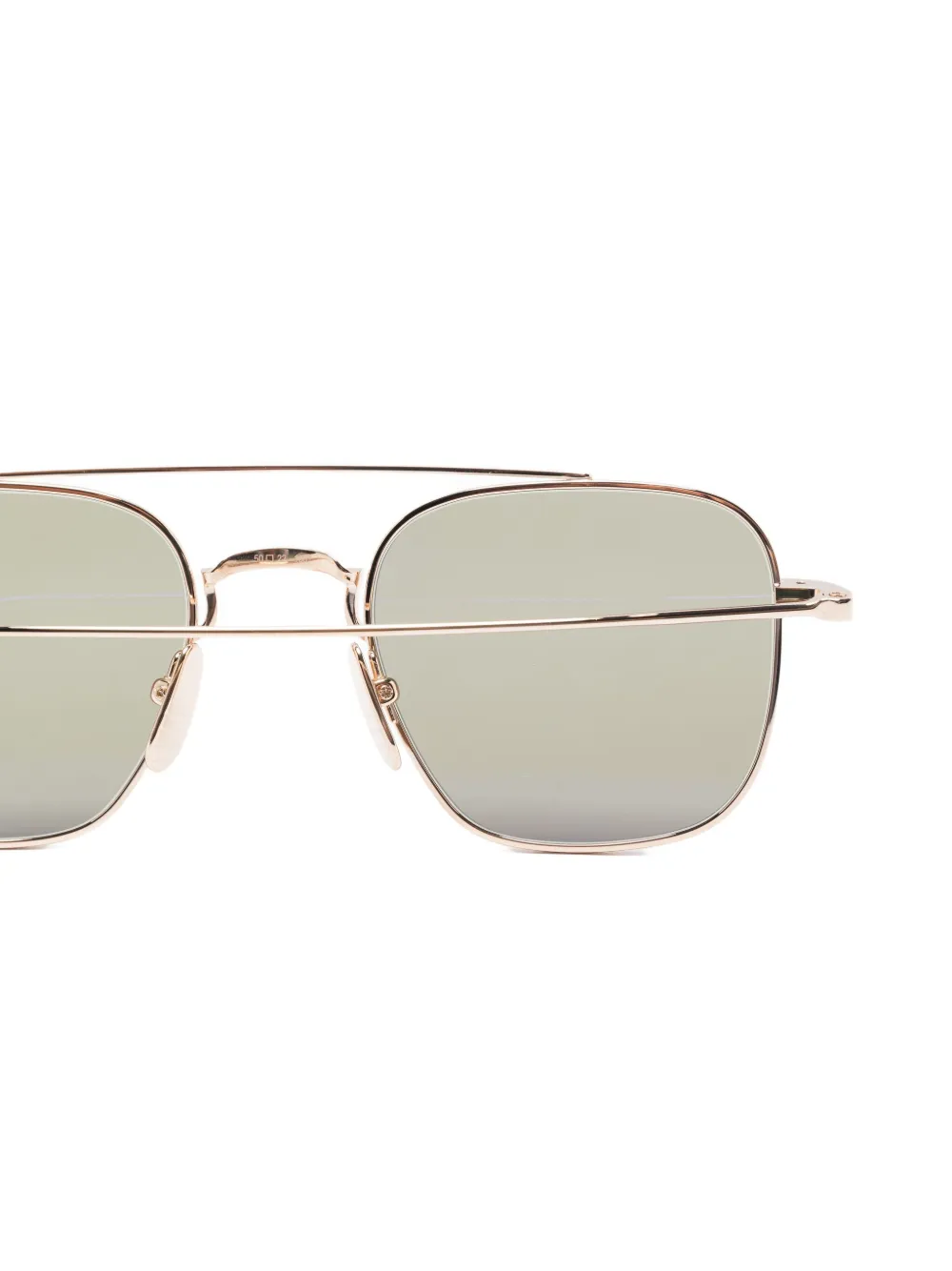 Thom Browne Square Frame Sunglasses In Gold