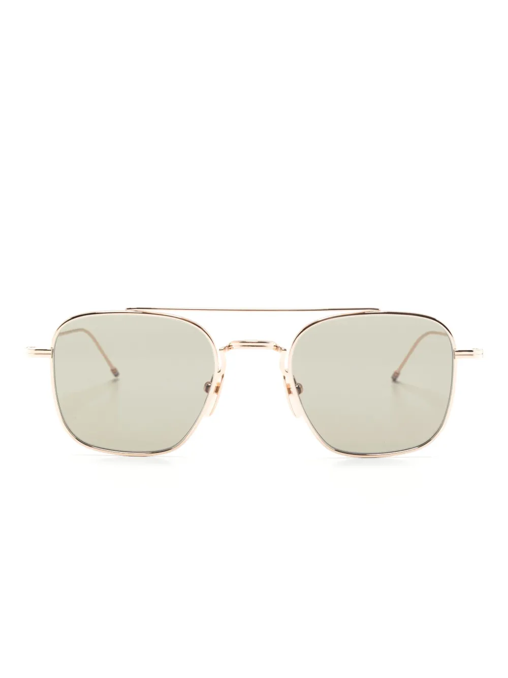 Thom Browne Eyewear pilot-frame sunglasses | Gold | Image 1