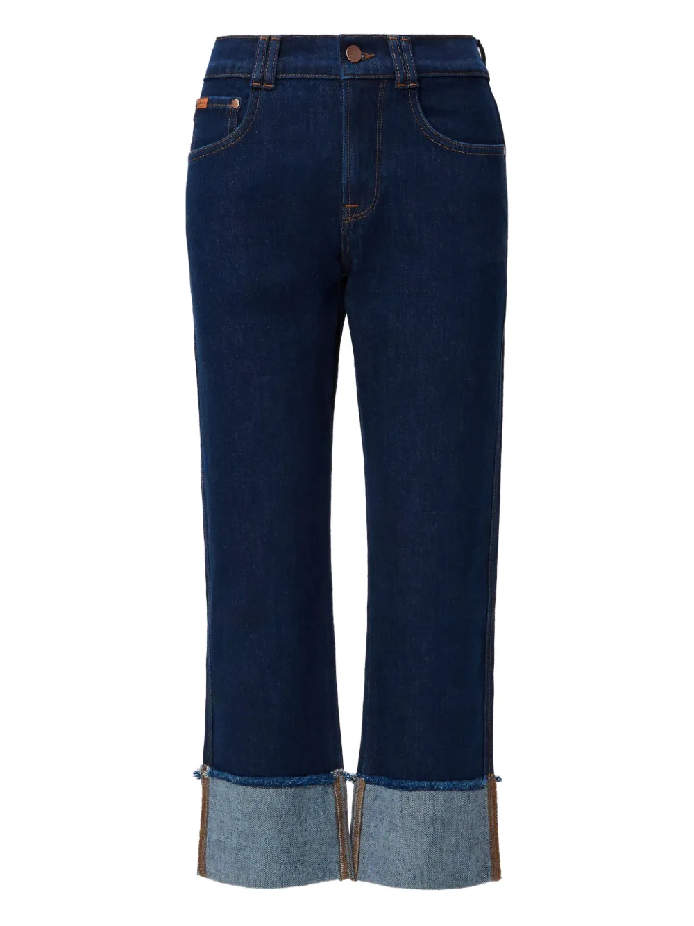 No44 Persona cuffed-hem jeans - ブルー No44 Persona cuffed-hem jeans - ブルー