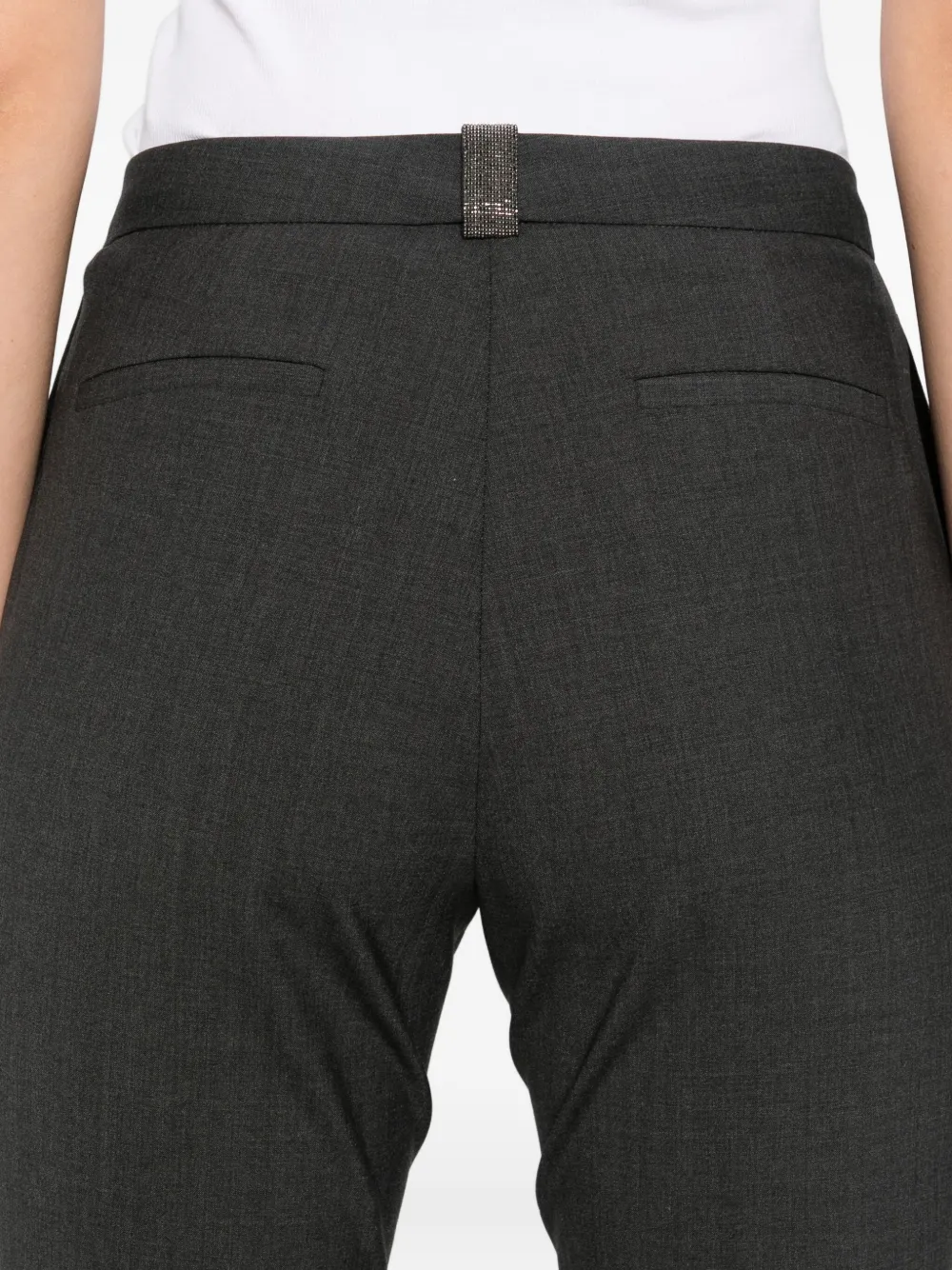 Fabiana Filippi Pressed-crease Trousers In Gray