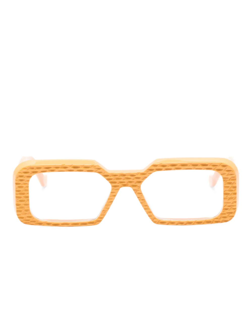 VAVA Eyewear  WL0051 Picotado rectangle-frame glasses | Yellow | Image 1