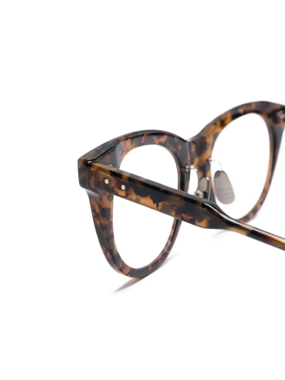 Thom Browne Eyewear Bril met schildpadschild-effect Bruin