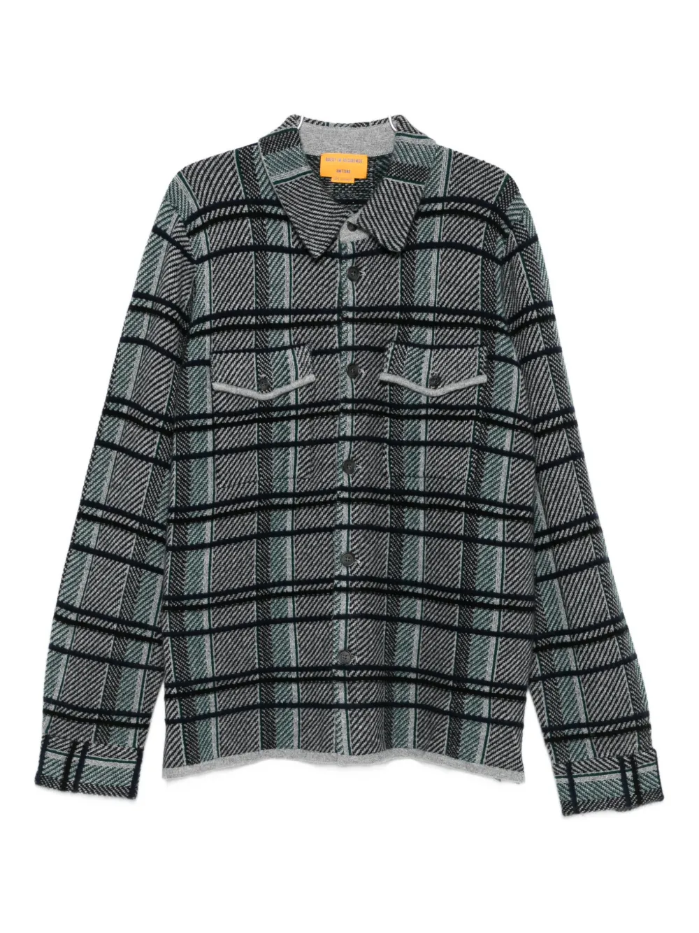 Guest In Residence checked pocket shirt | Grey | Image 1
