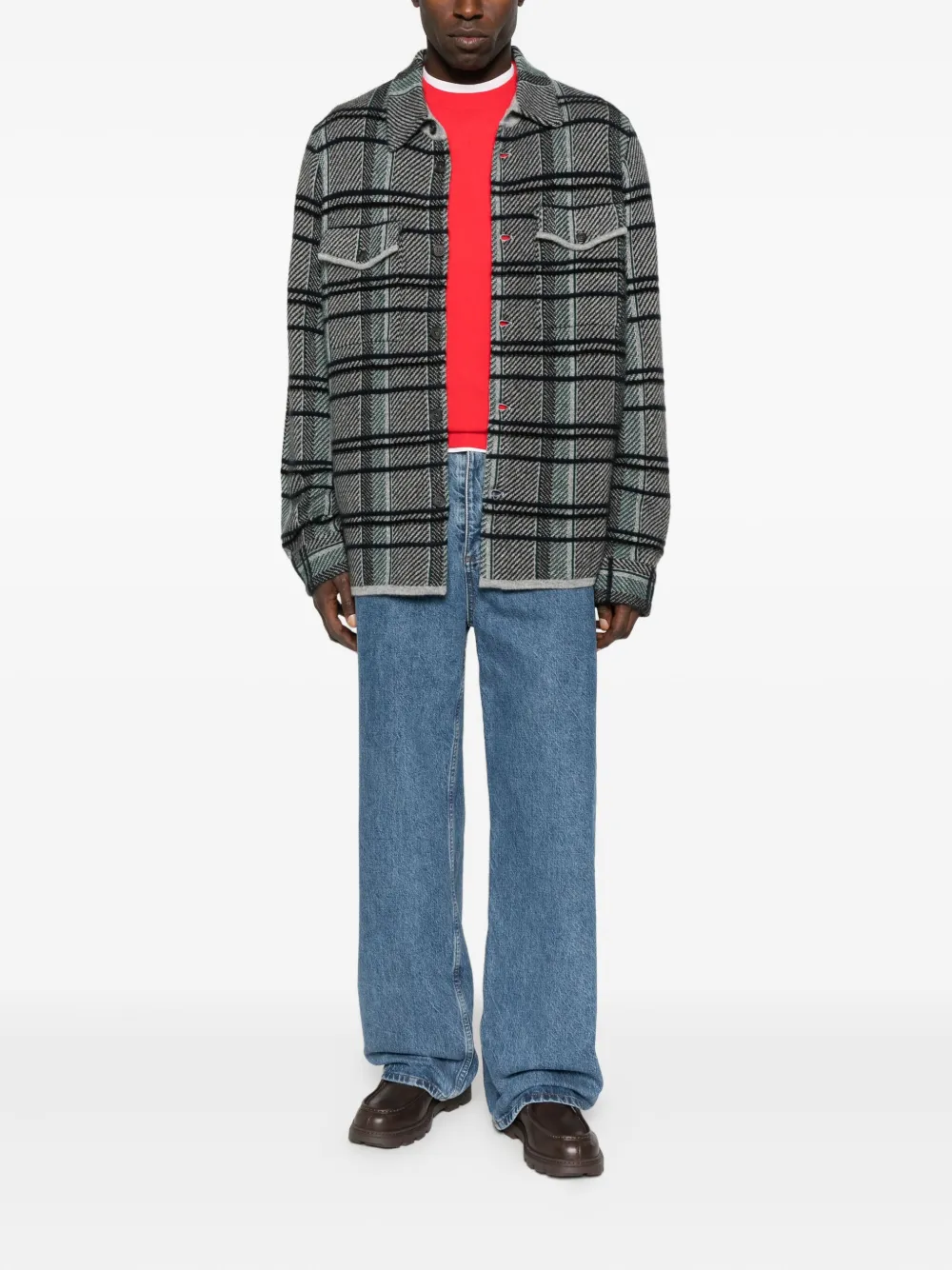Guest In Residence checked pocket shirt | Image 2