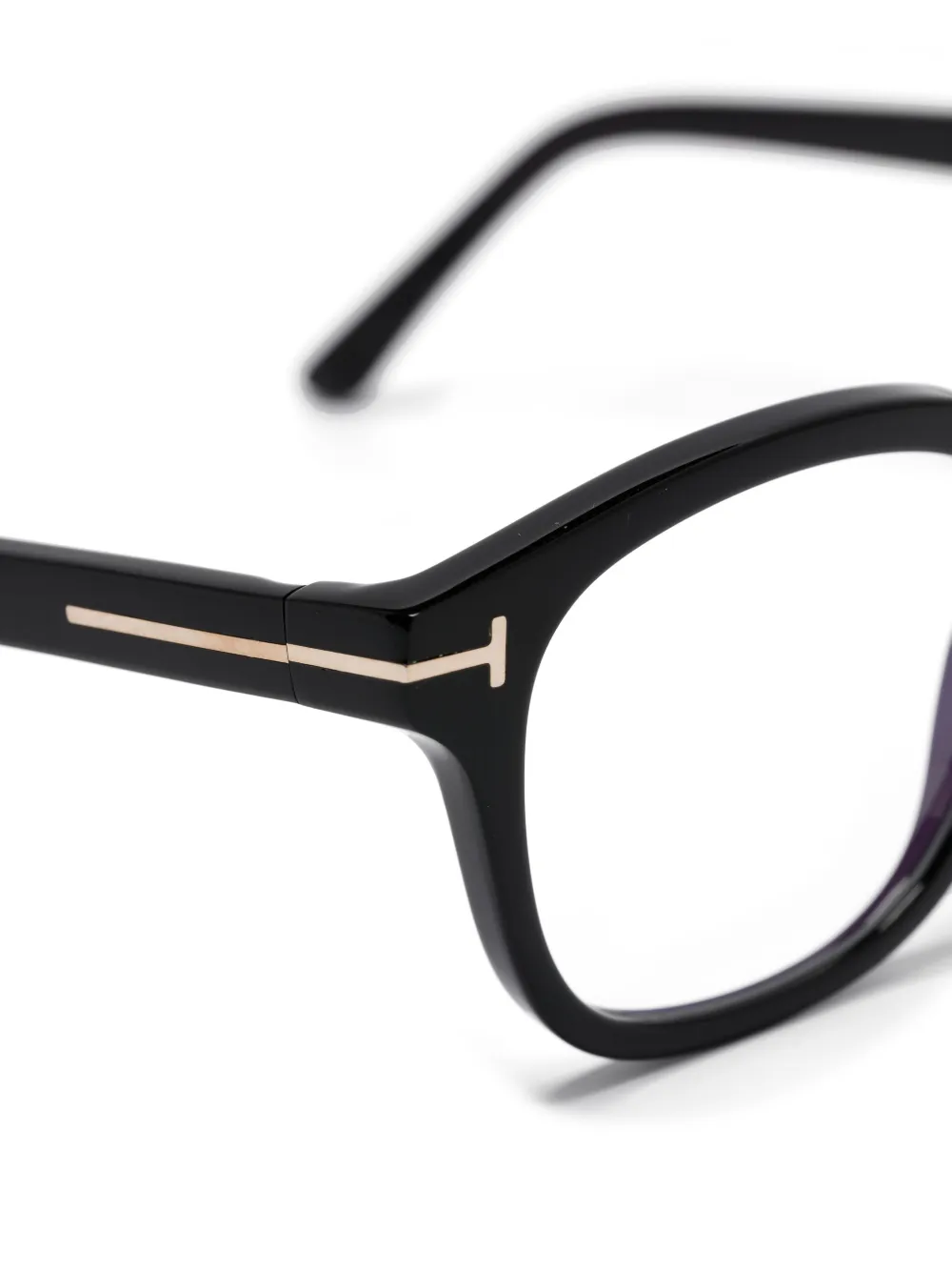 TOM FORD Eyewear Bril met rond montuur Zwart