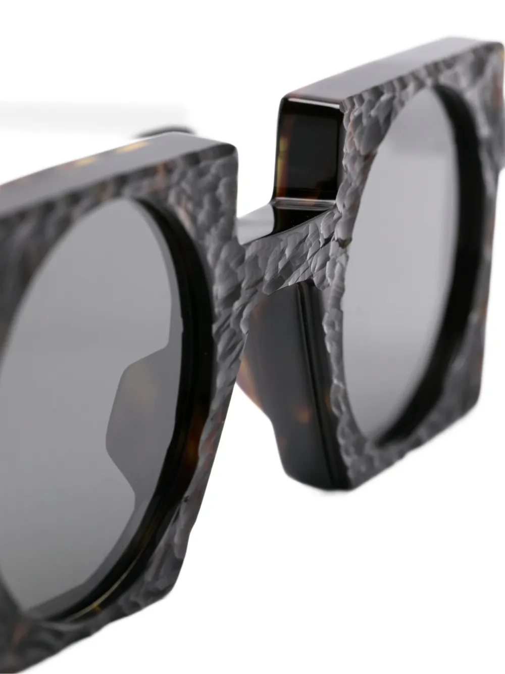VAVA Eyewear Picotado zonnebril met vierkant montuur Bruin