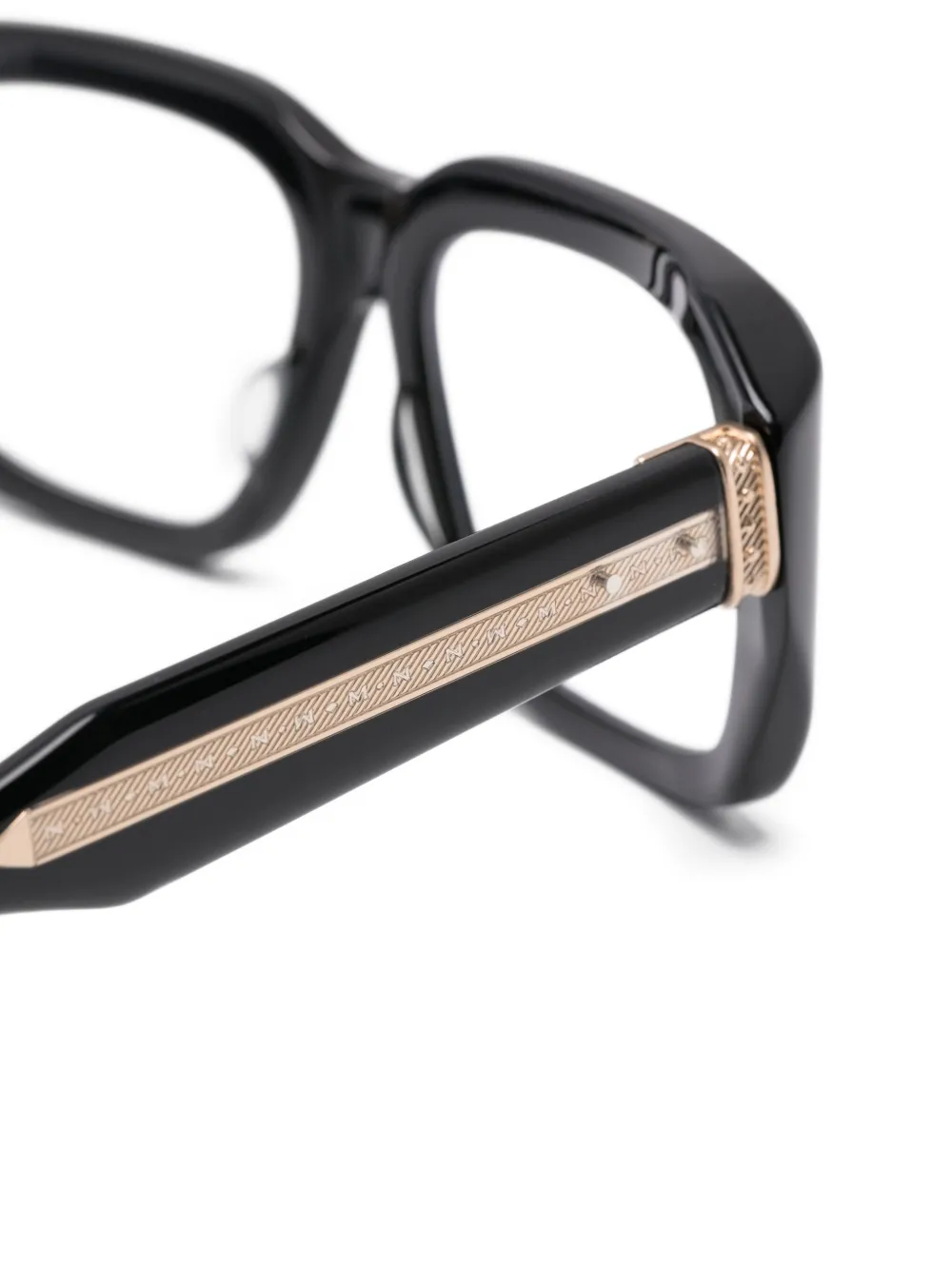 Matsuda Rectangle Detail Glasses In Black