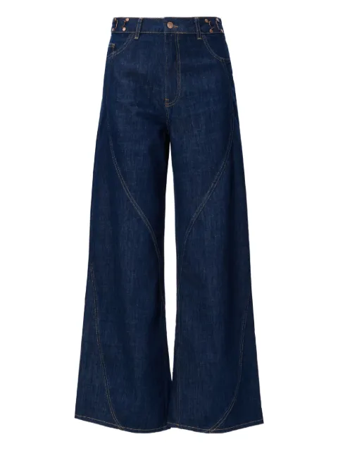 No44 curved-seam jeans
