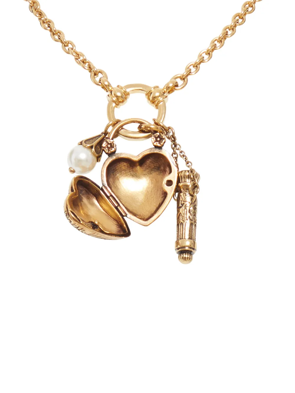 Chloé heart-charm chain bracelet - Goud