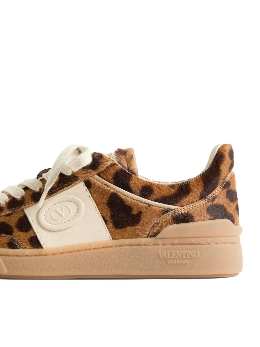 Valentino Garavani Upvillage ponyskin-effetc calfskin sneakers Brown