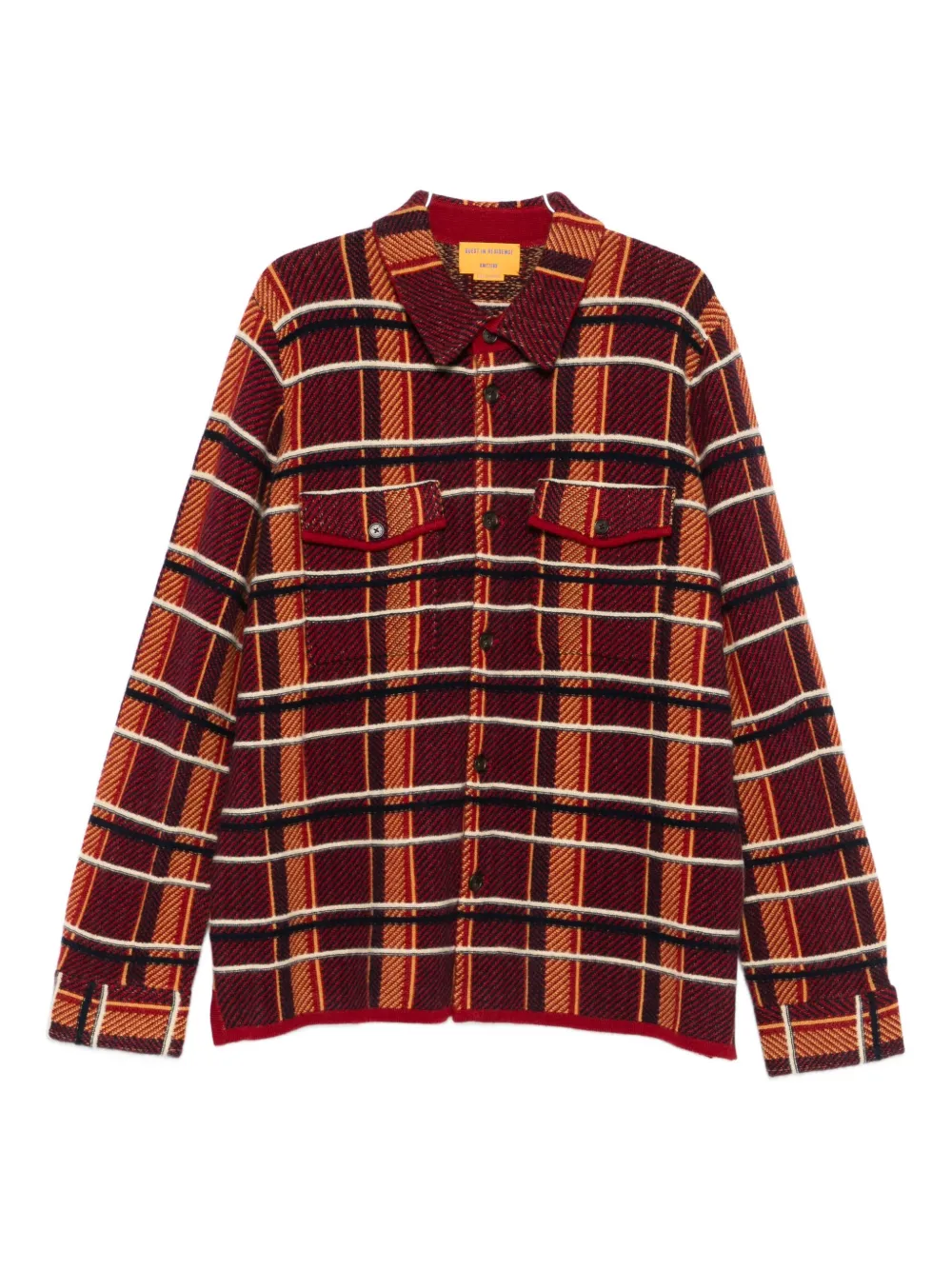 Guest In Residence checked cashmere shirt | Brown | Image 1