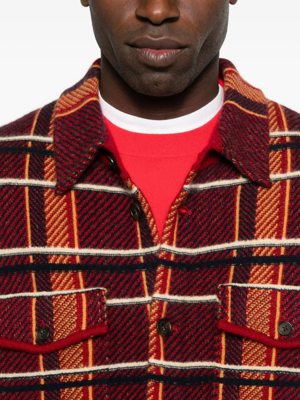 Guest In Residence Checked Cashmere Shirt In Brown