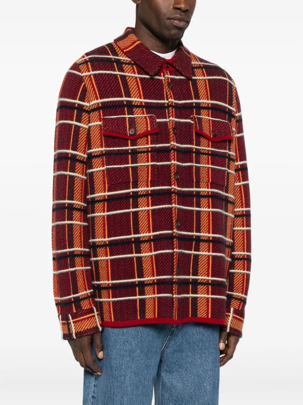 Guest In Residence Checked Cashmere Shirt In Brown