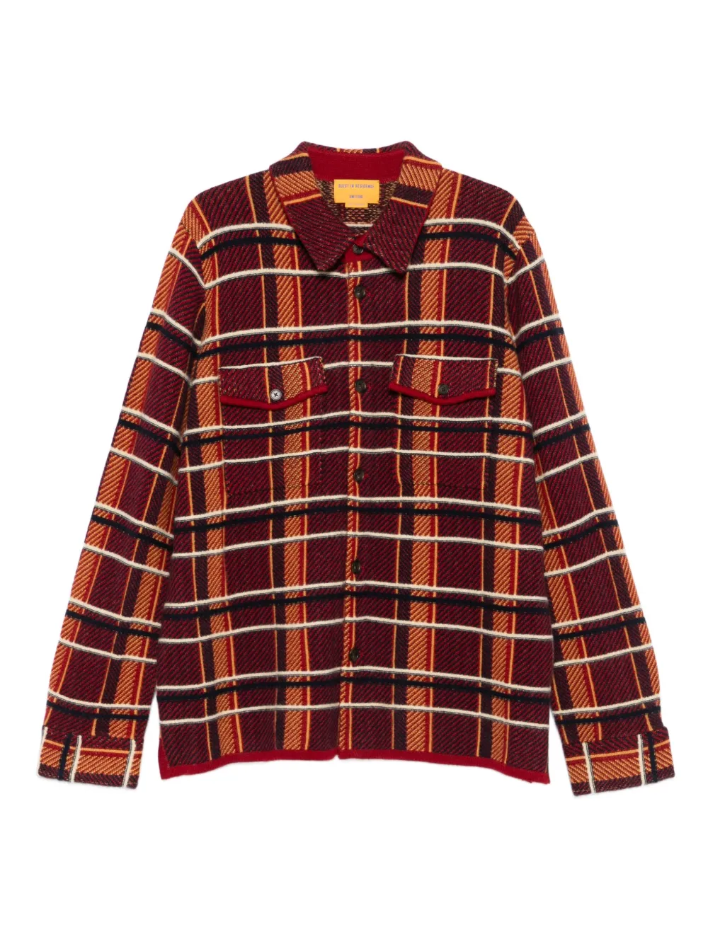 Guest In Residence checked cashmere shirt | Brown | Image 1