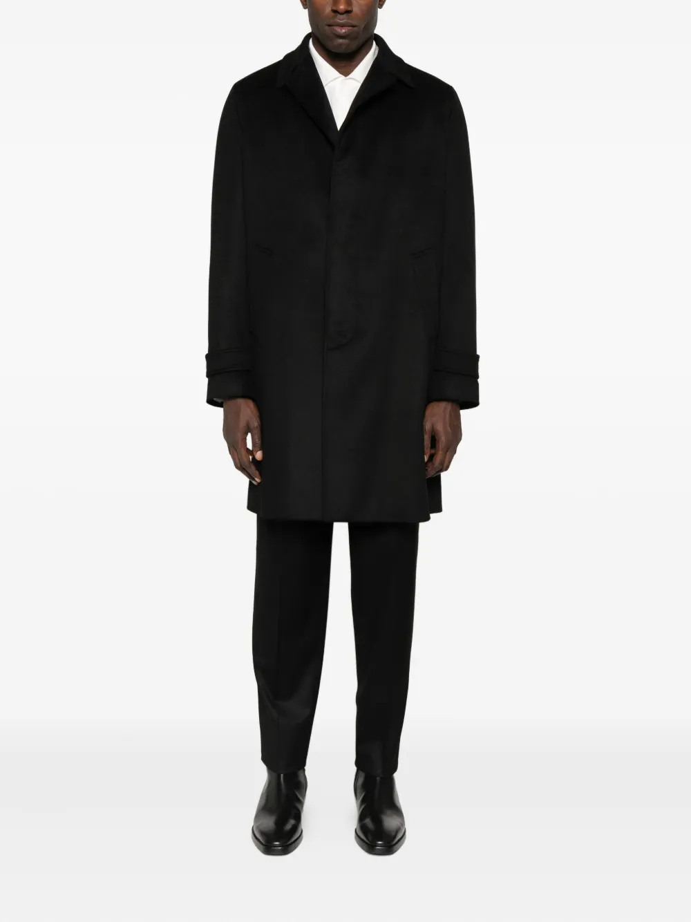 Lardini side-pockets single-breasted coat | Single Breasted Coats | Image 2