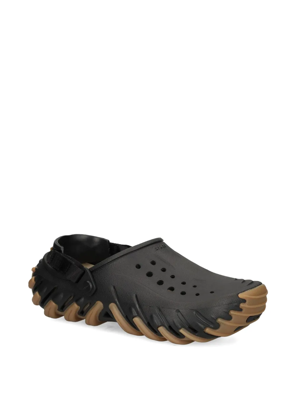 Crocs perforated-sole heel-strap clog sandals - Zwart