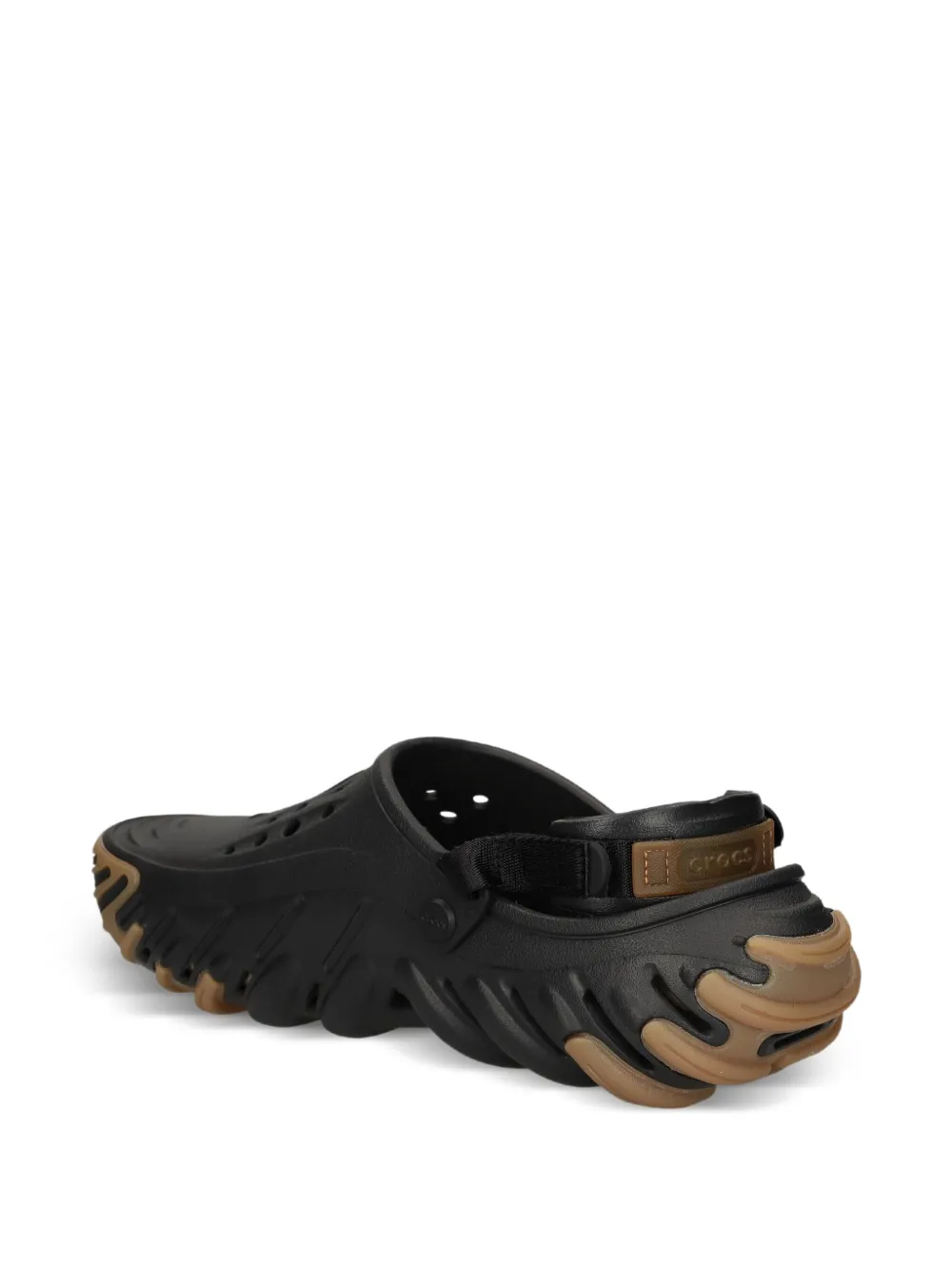 Crocs Sandalen met geperforeerde zool en hak Zwart