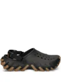 Crocs perforated-sole heel-strap clog sandals - Black