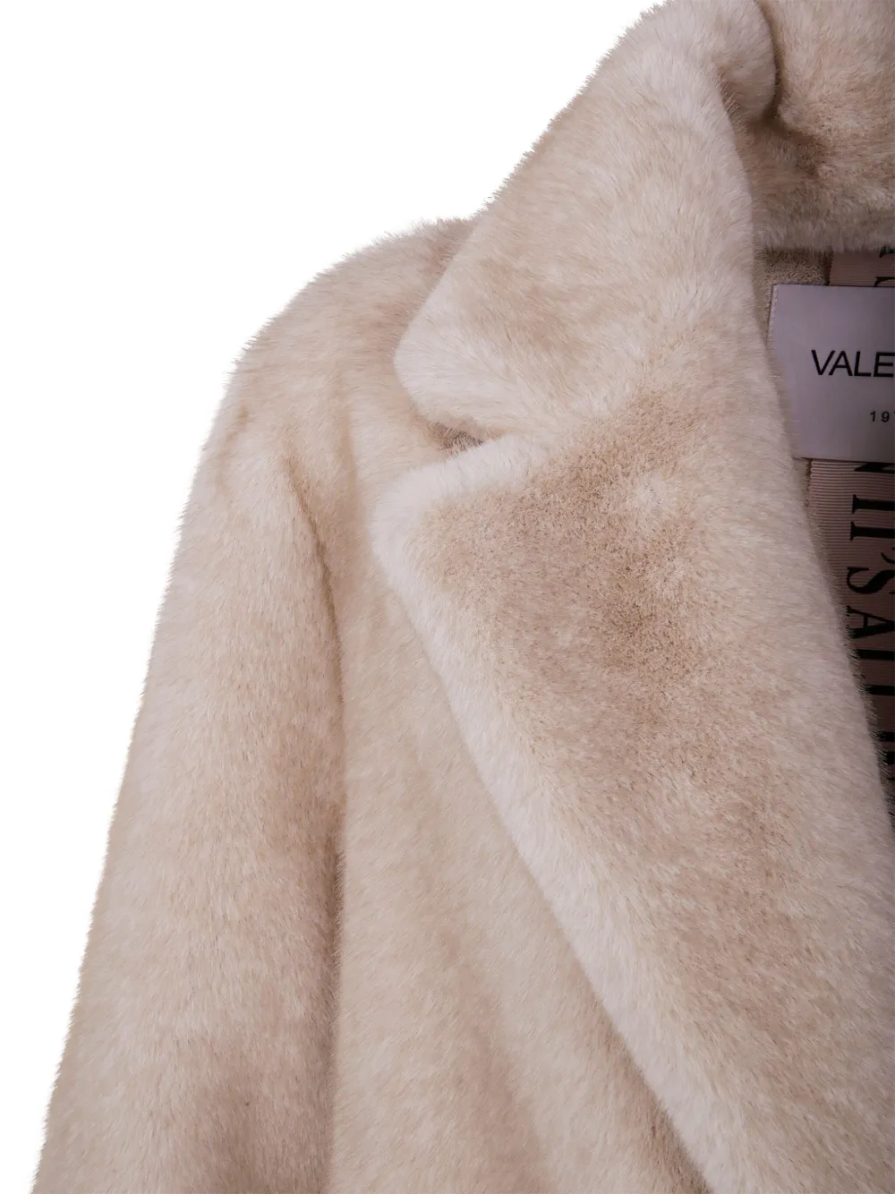 Valentini 1972 Double-breasted Faux-fur Coat In Multi