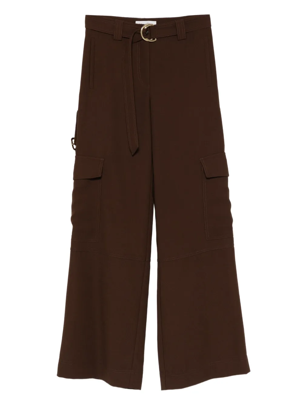 ERMANNO FIRENZE  belted pocket trousers | Brown | Image 1