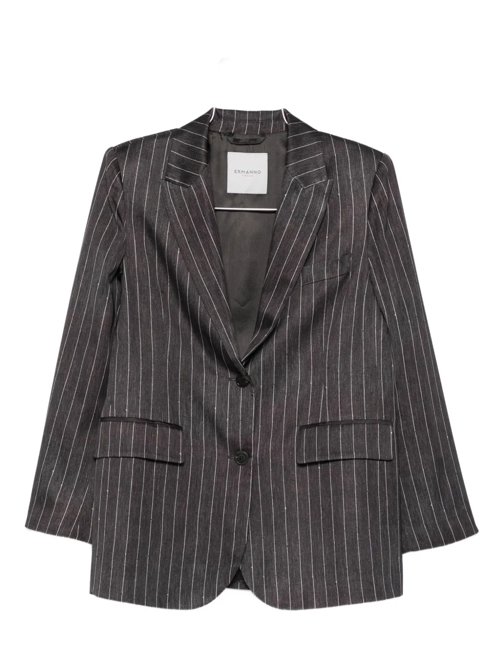 ERMANNO FIRENZE Blazer a righe - Grigio