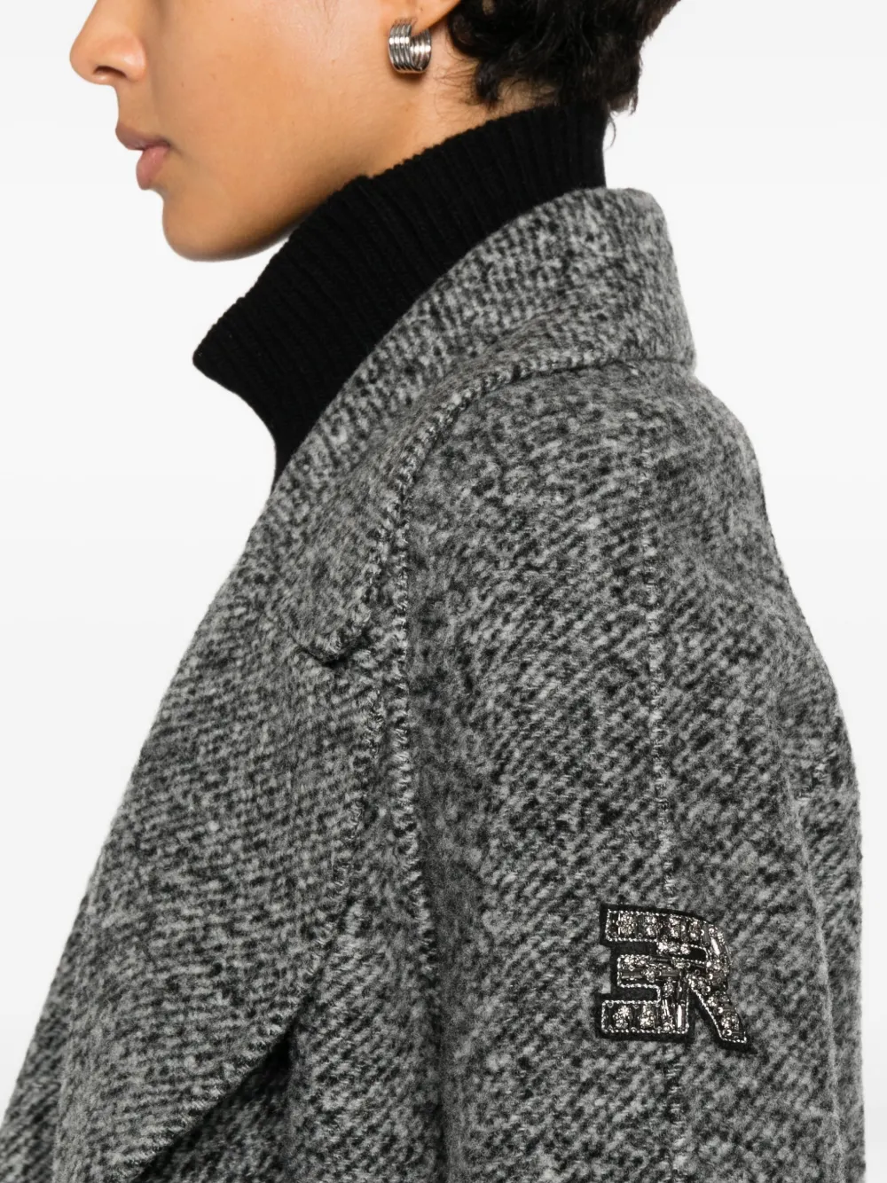 ERMANNO FIRENZE Jas met dubbele rij knopen Grijs