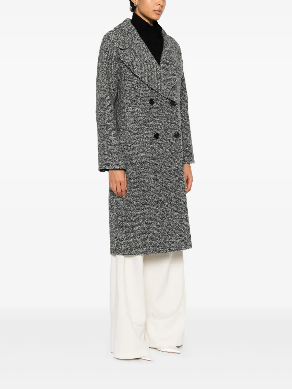 ERMANNO FIRENZE Jas met dubbele rij knopen Grijs