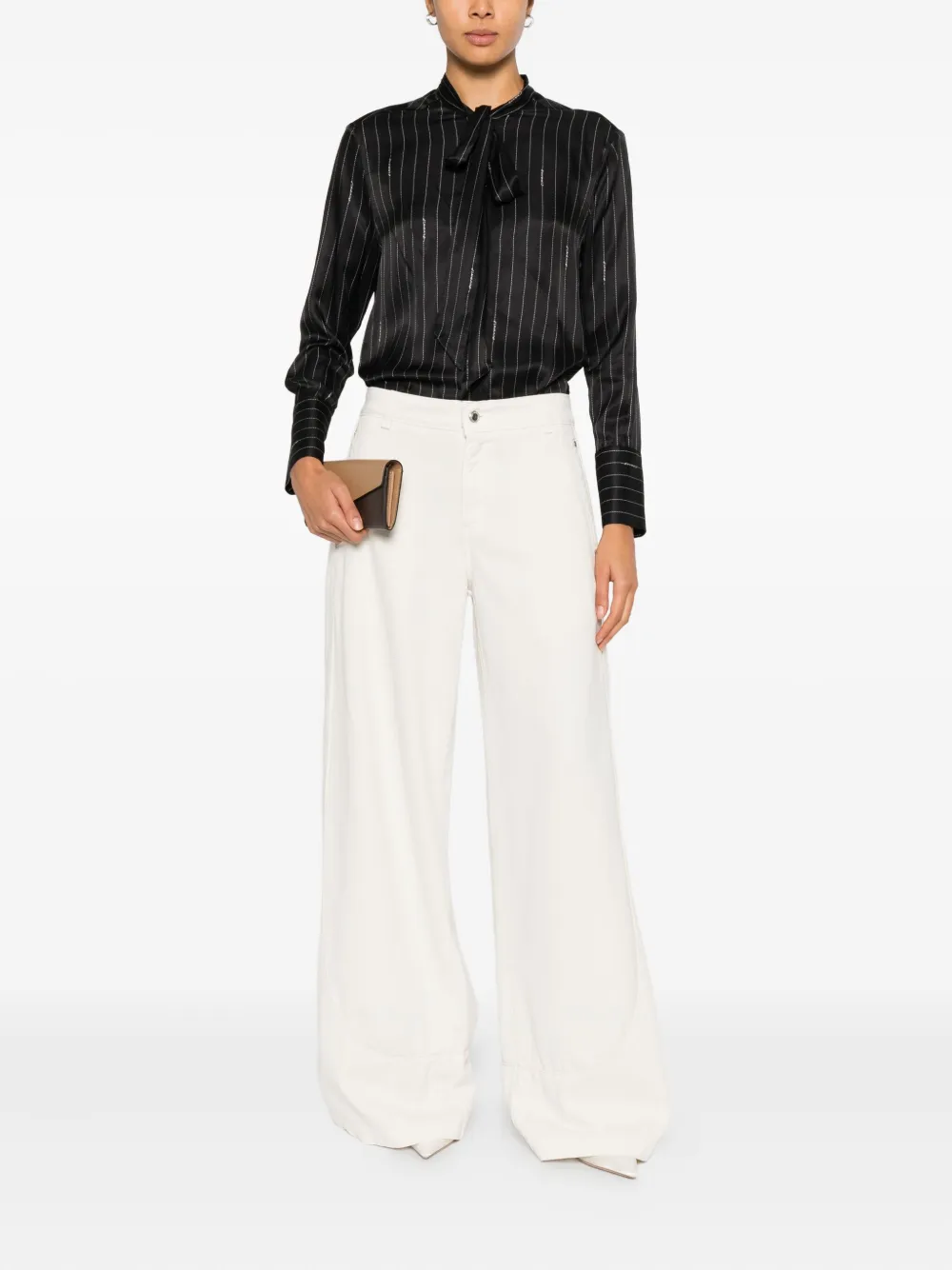 ERMANNO FIRENZE  button-fastening trousers | Wide-Leg Pants | Image 2