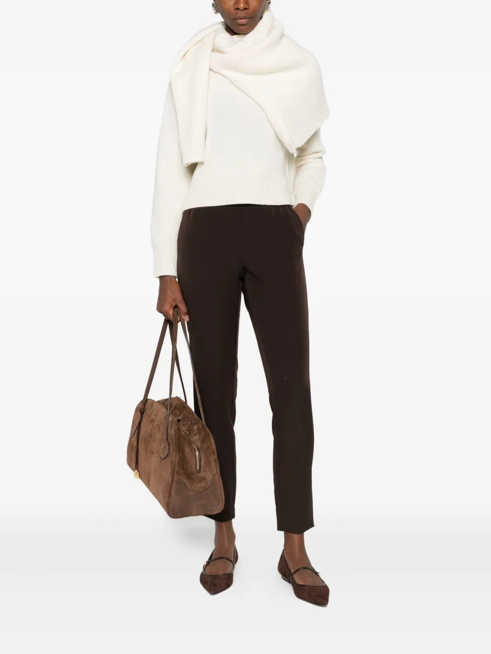 ERMANNO FIRENZE pocket-detail trousers - Bruin