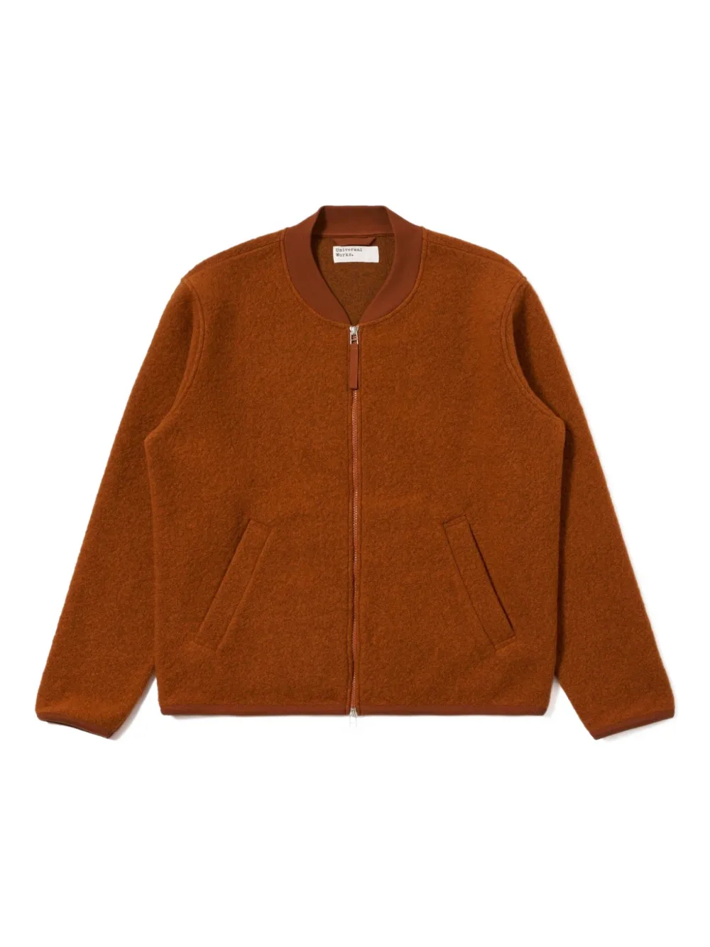 Universal Works zip-fastening bomber jacket - ブラウン Universal Works zip-fastening bomber jacket - ブラウン