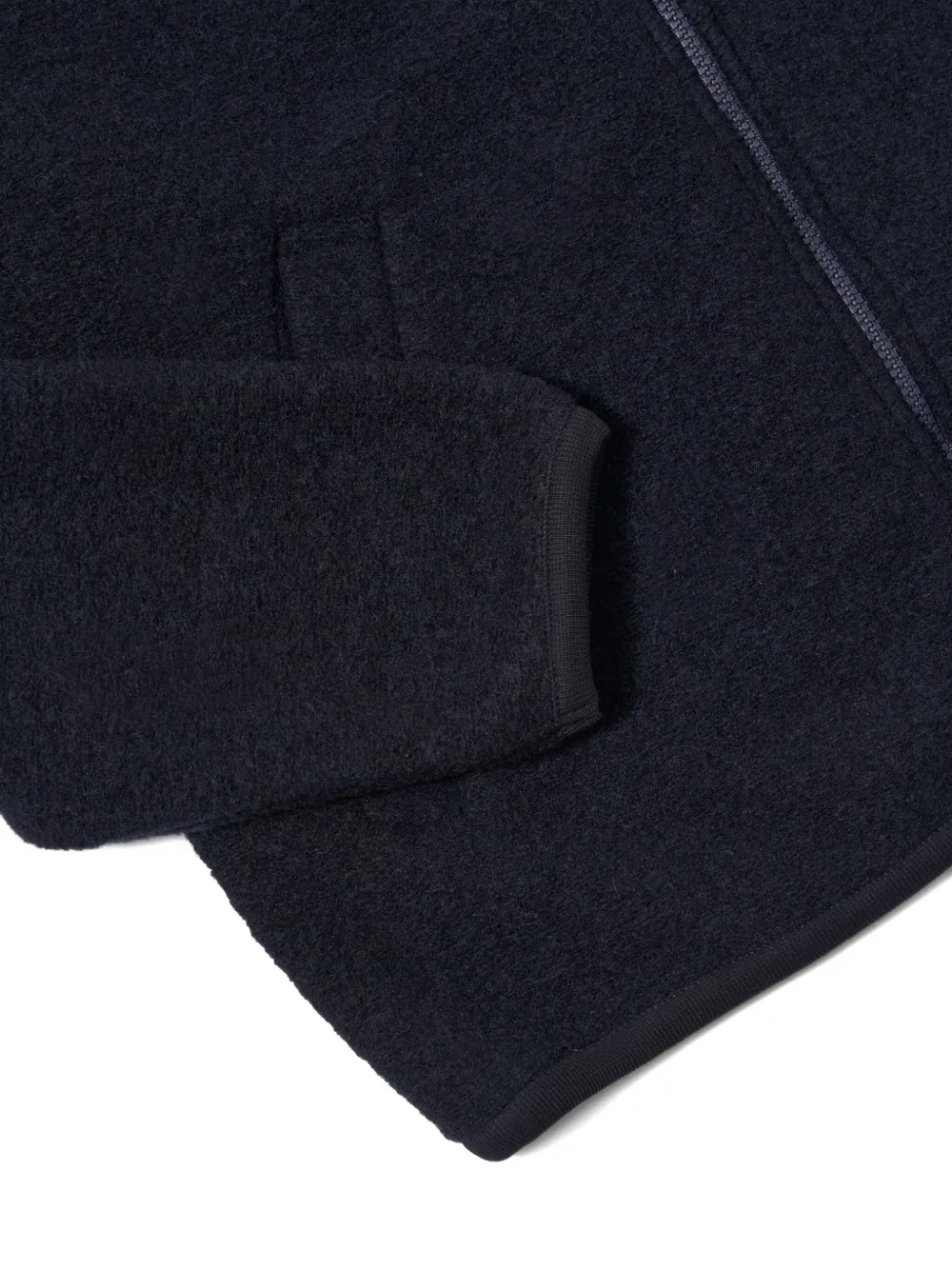 Universal Works Bomberjack met rits Blauw