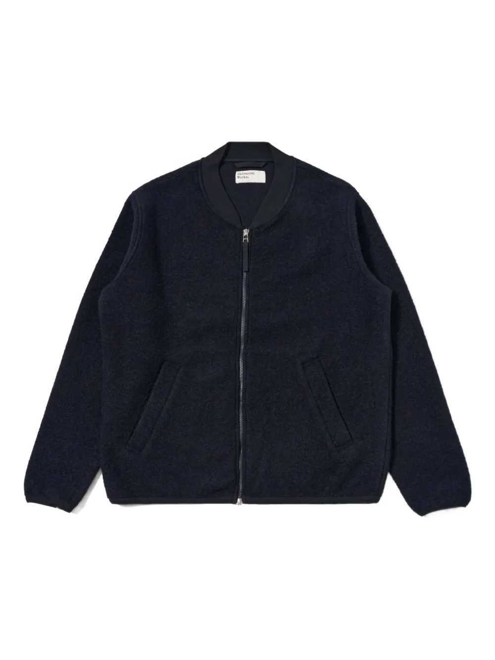 Universal Works zip-front bomber jacket - ブルー Universal Works zip-front bomber jacket - ブルー