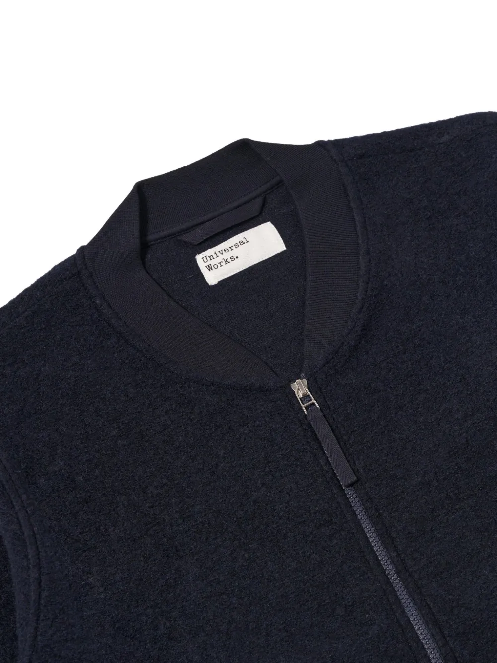 Universal Works Bomberjack met rits Blauw