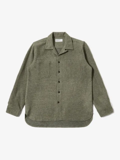 Universal Works patch-pocket button-cuff shirt