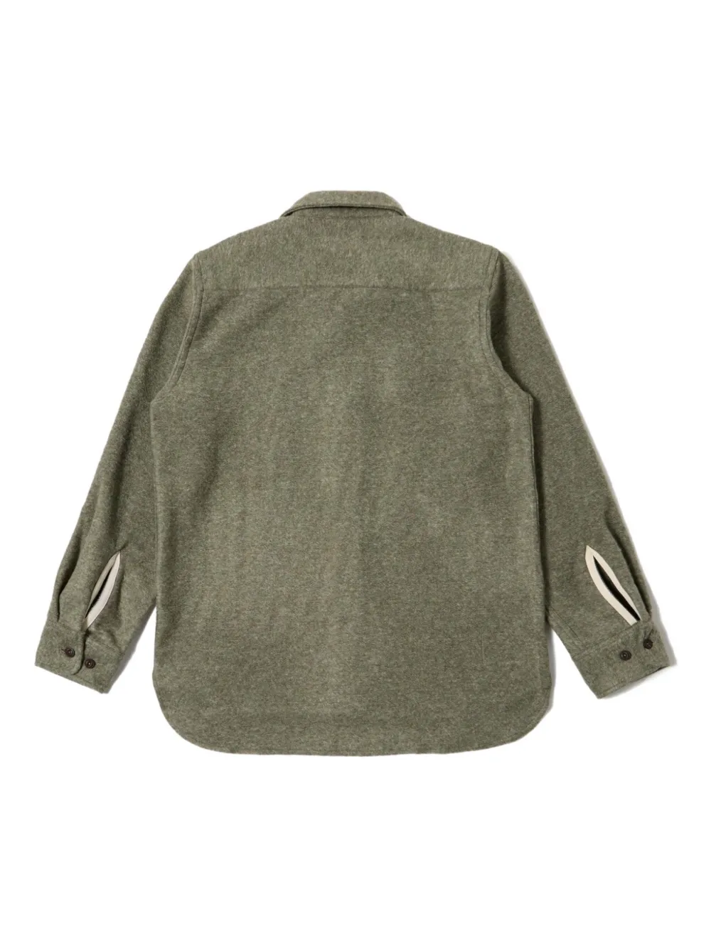 Universal Works patch-pocket button-cuff shirt - Groen