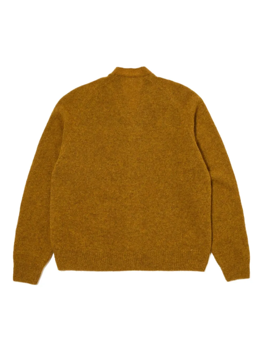 Universal Works Button-front Wool Cardigan In Yellow