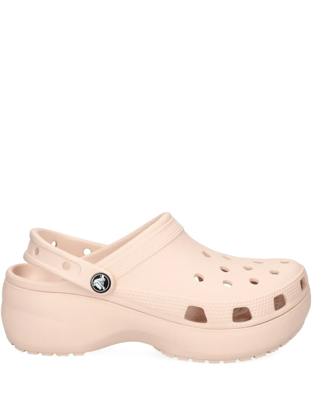 Crocs Platform Heel Slides In Neutral
