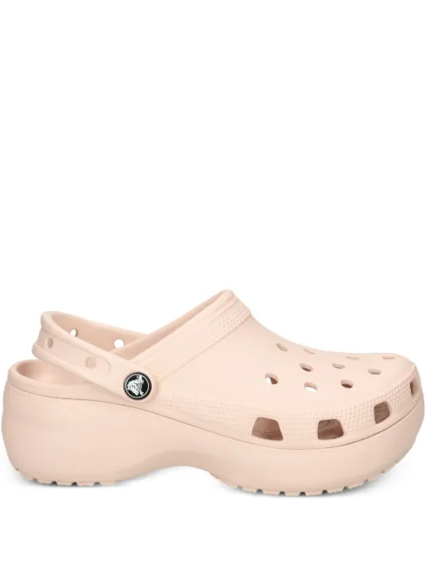 Crocs platform heel slides