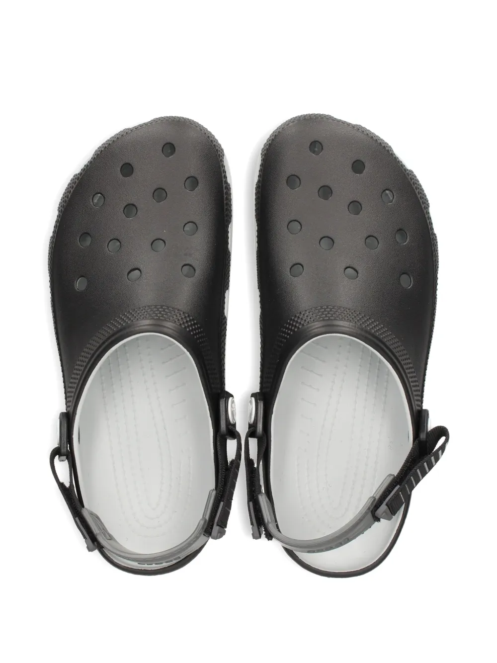 Crocs perforated sandals Black