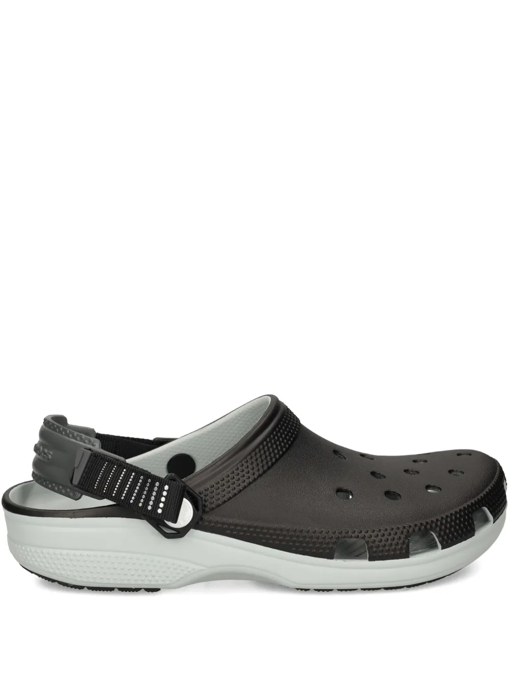 Crocs Perforated Sandals In Black