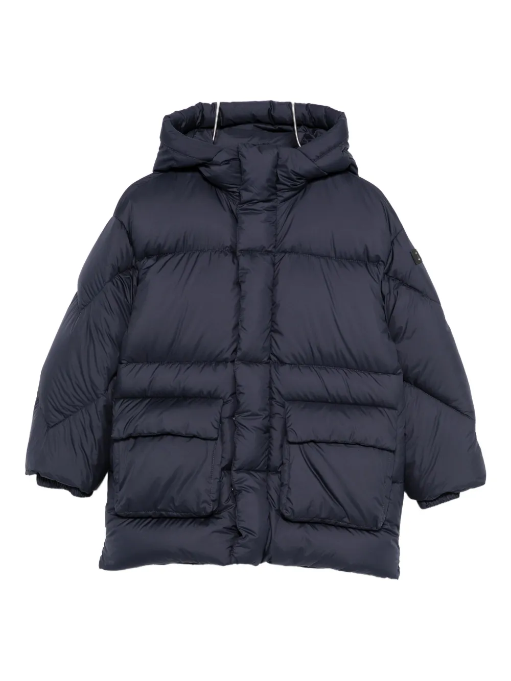 Il Gufo hooded padded coat - Blu