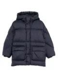 Il Gufo hooded padded coat - Blue