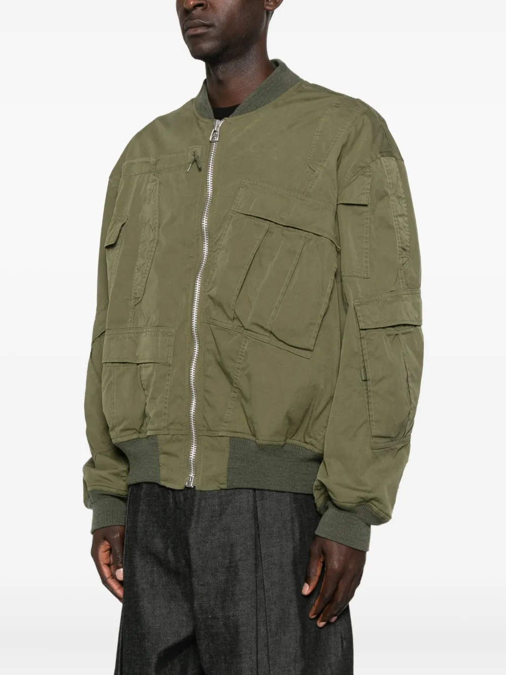 Junya Watanabe MAN Katoenen bomberjack Groen