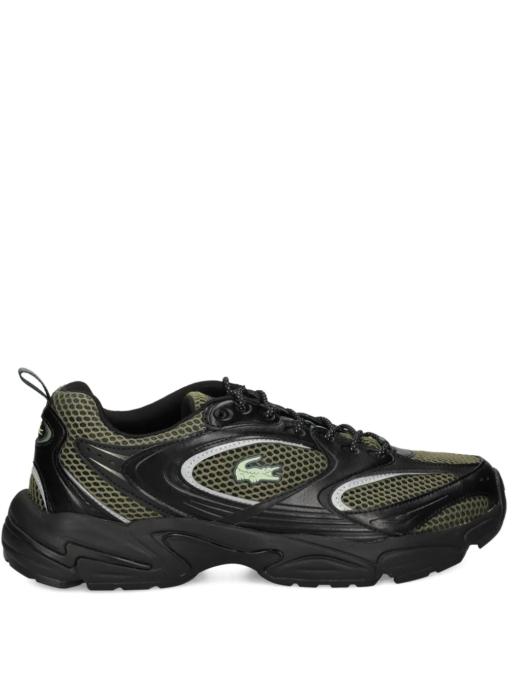 Lacoste mesh-panelled sneakers Black