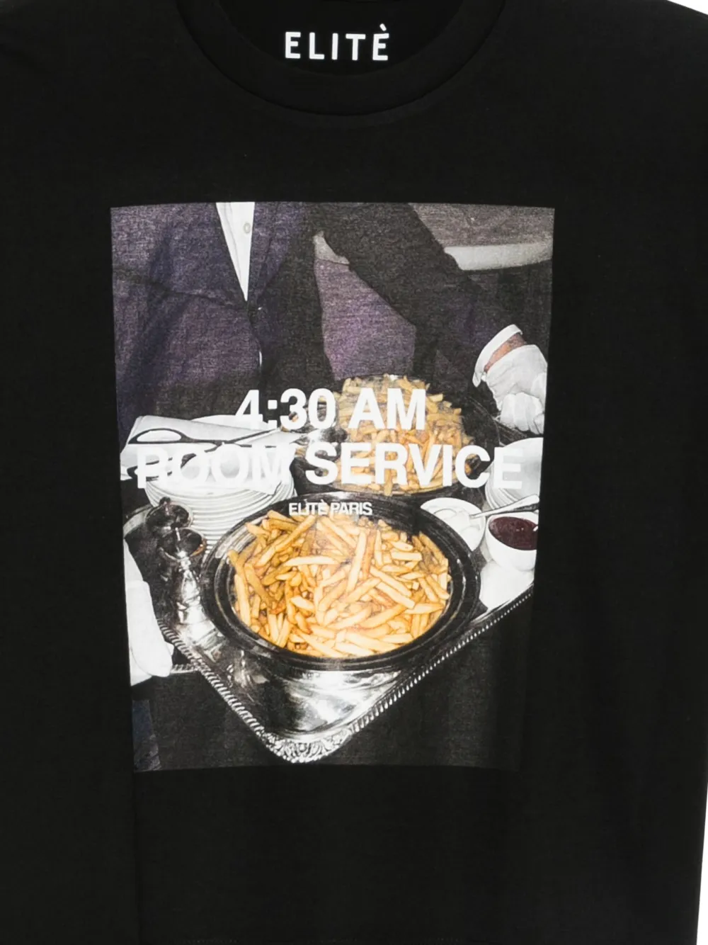 Elite Room Service T-shirt In Black